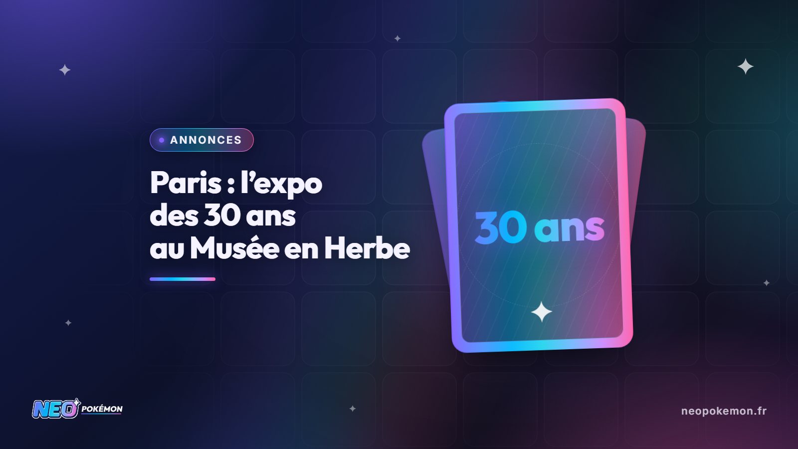 Illustration : Paris : le Musée en Herbe ouvre son expo sur les 30 ans de Pokémon