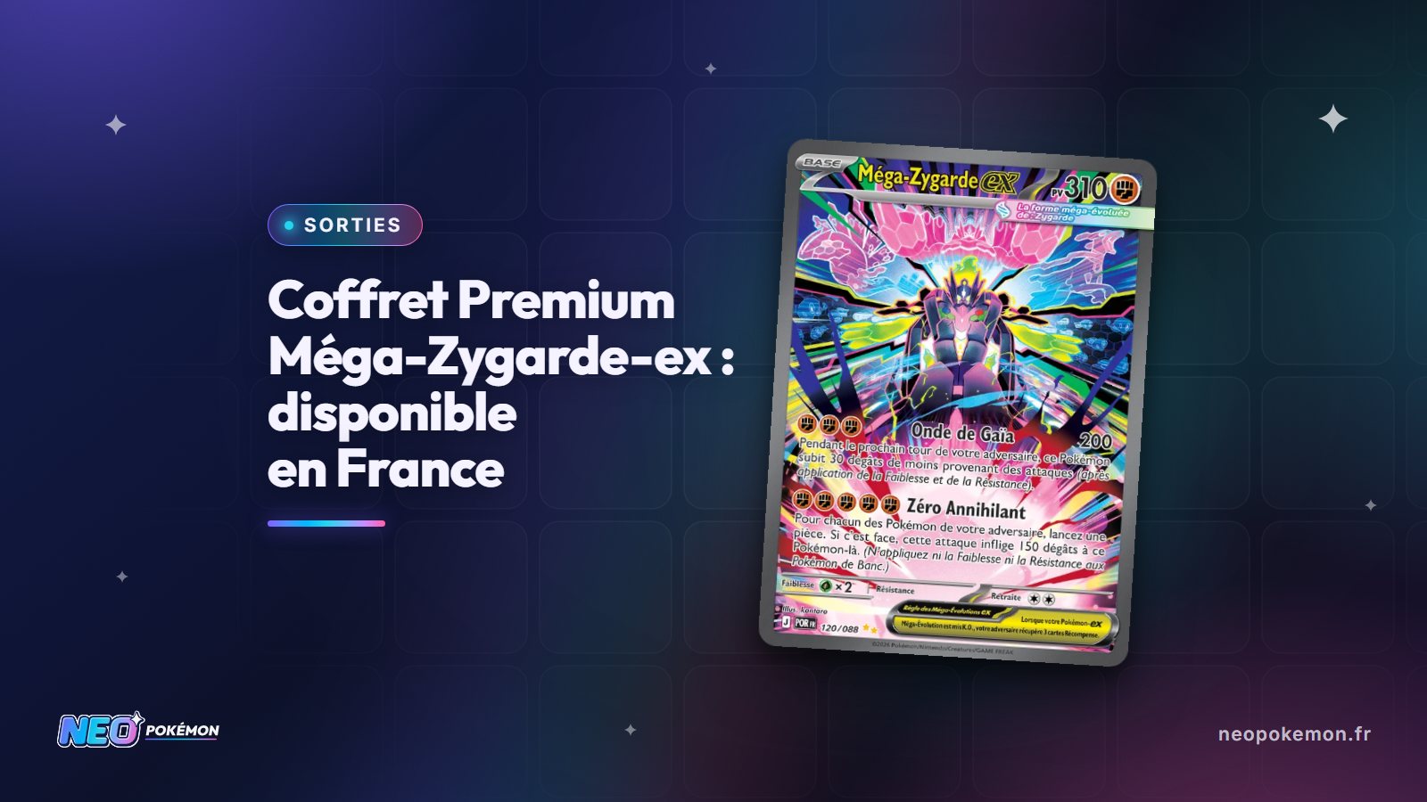 Illustration : Le Coffret Collection Premium Méga-Zygarde-ex est disponible en France