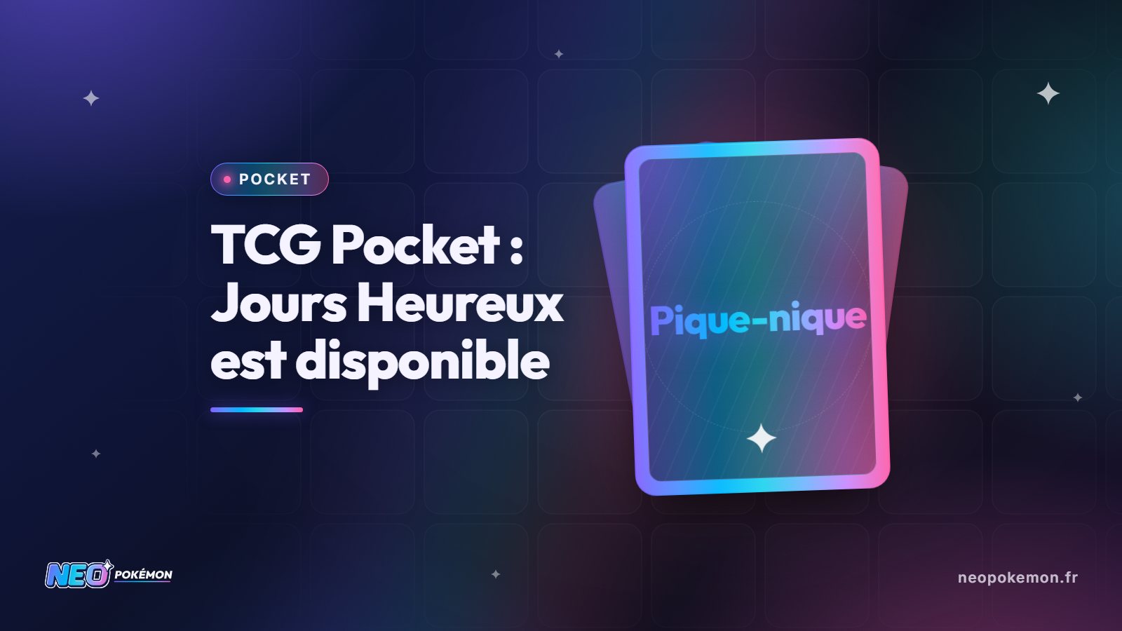 Illustration : Pokémon TCG Pocket : Jours Heureux est disponible