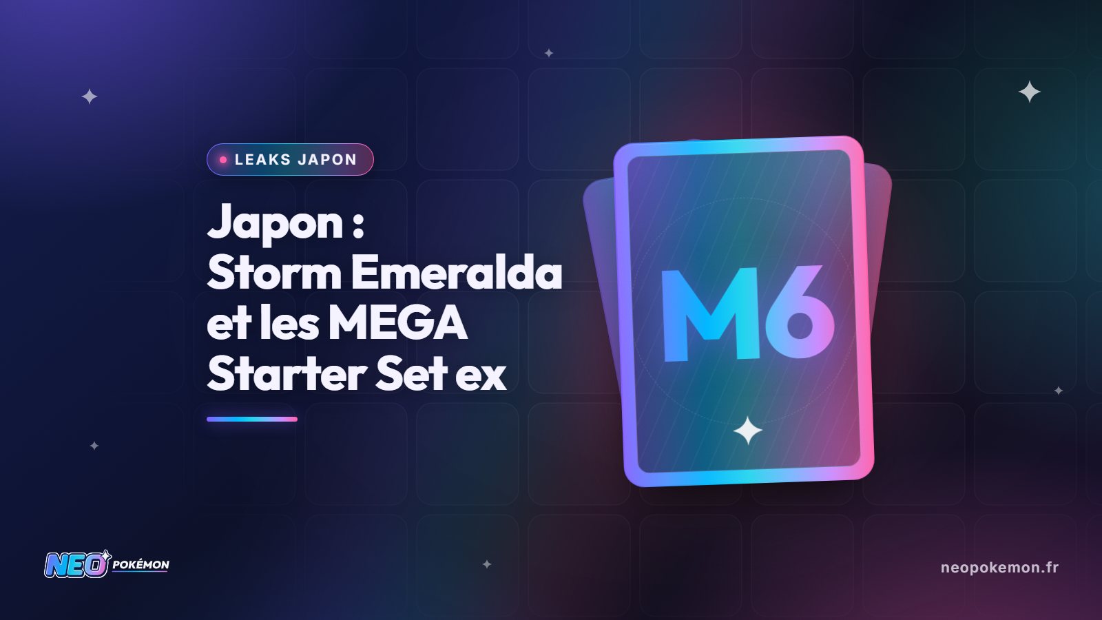 Illustration : Japon : Storm Emeralda et les MEGA Starter Set ex sortent aujourd’hui