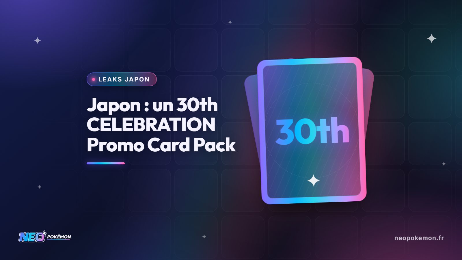 Illustration : Japon : un « 30th CELEBRATION Promo Card Pack » en Gym Battle