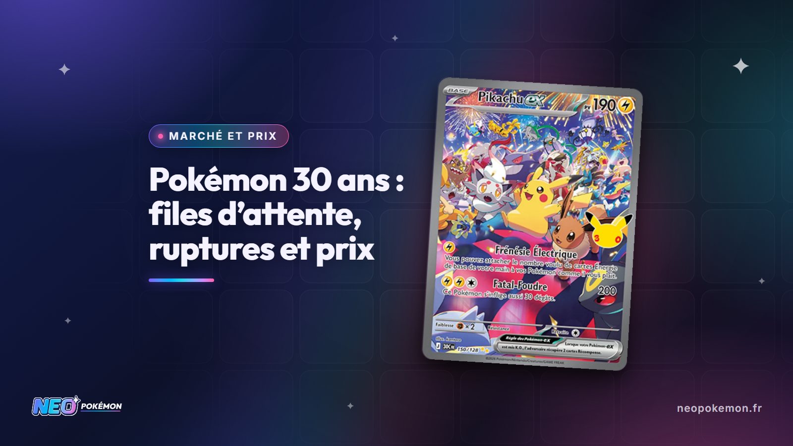 Illustration : Pokémon 30 ans : files d’attente, ruptures, Fnac, Amazon et prix