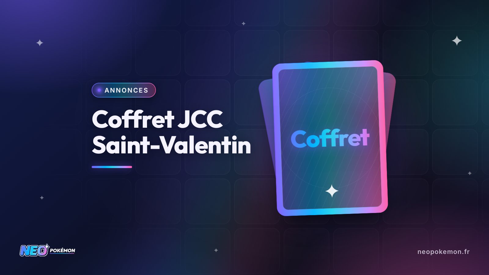 Illustration : Coffret JCC Saint-Valentin : 20 mini-boosters le 27 janvier 2027