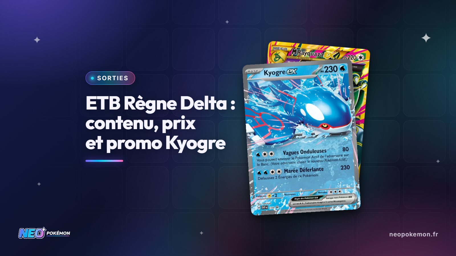 Illustration : Coffret Dresseur d’Élite Règne Delta : contenu, prix et promo Kyogre