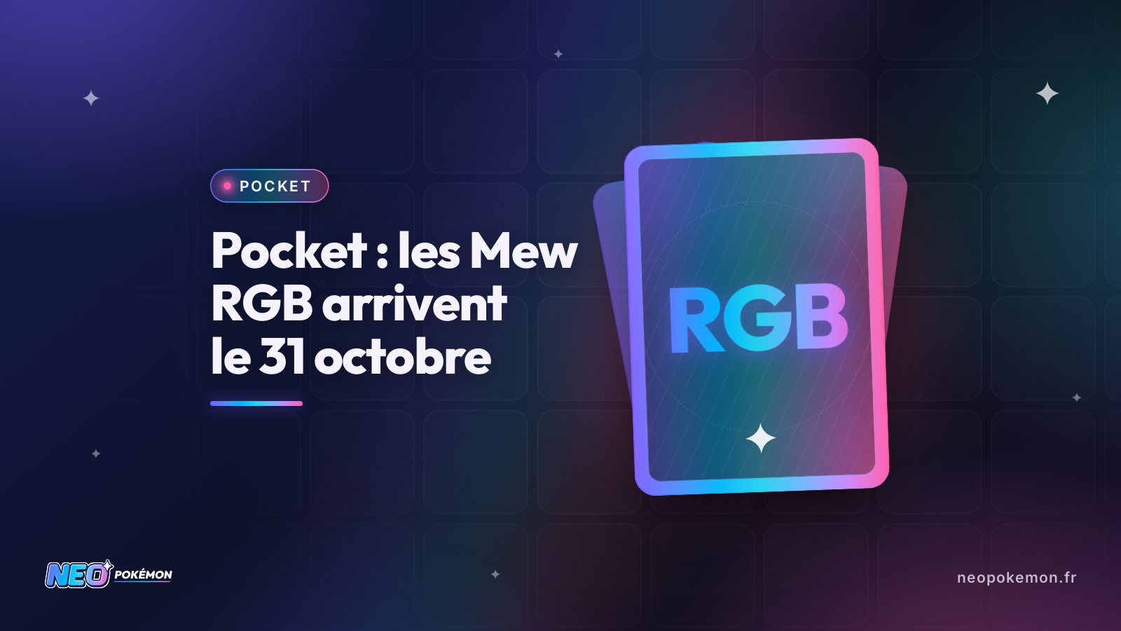 Illustration : Pocket : les Mew RGB arrivent le 31 octobre