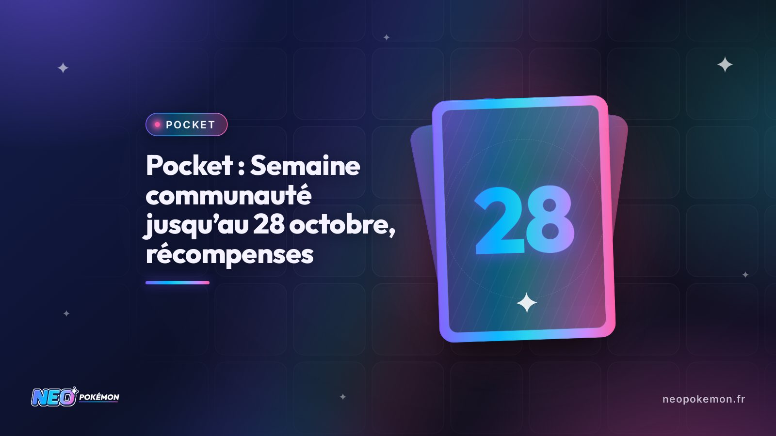 Illustration : Pocket : Semaine communauté jusqu’au 28 octobre, récompenses