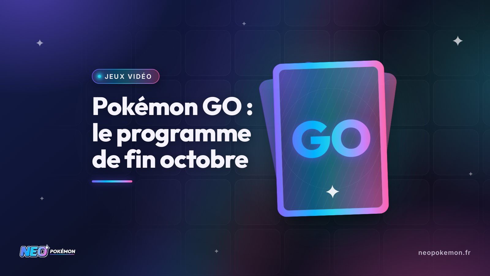Illustration : Pokémon GO : le programme de fin octobre, de Météno à Halloween