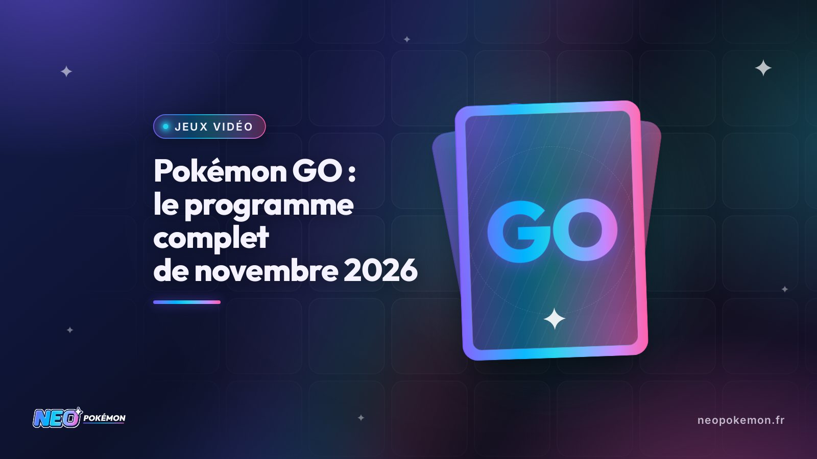 Illustration : Pokémon GO : le programme complet de novembre 2026
