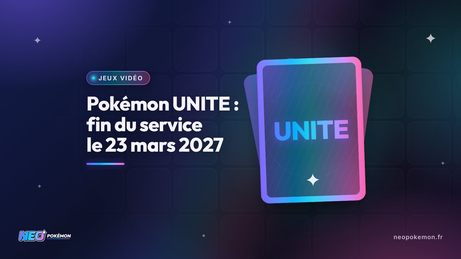 Illustration : Pokémon UNITE : fin du service le 23 mars 2027
