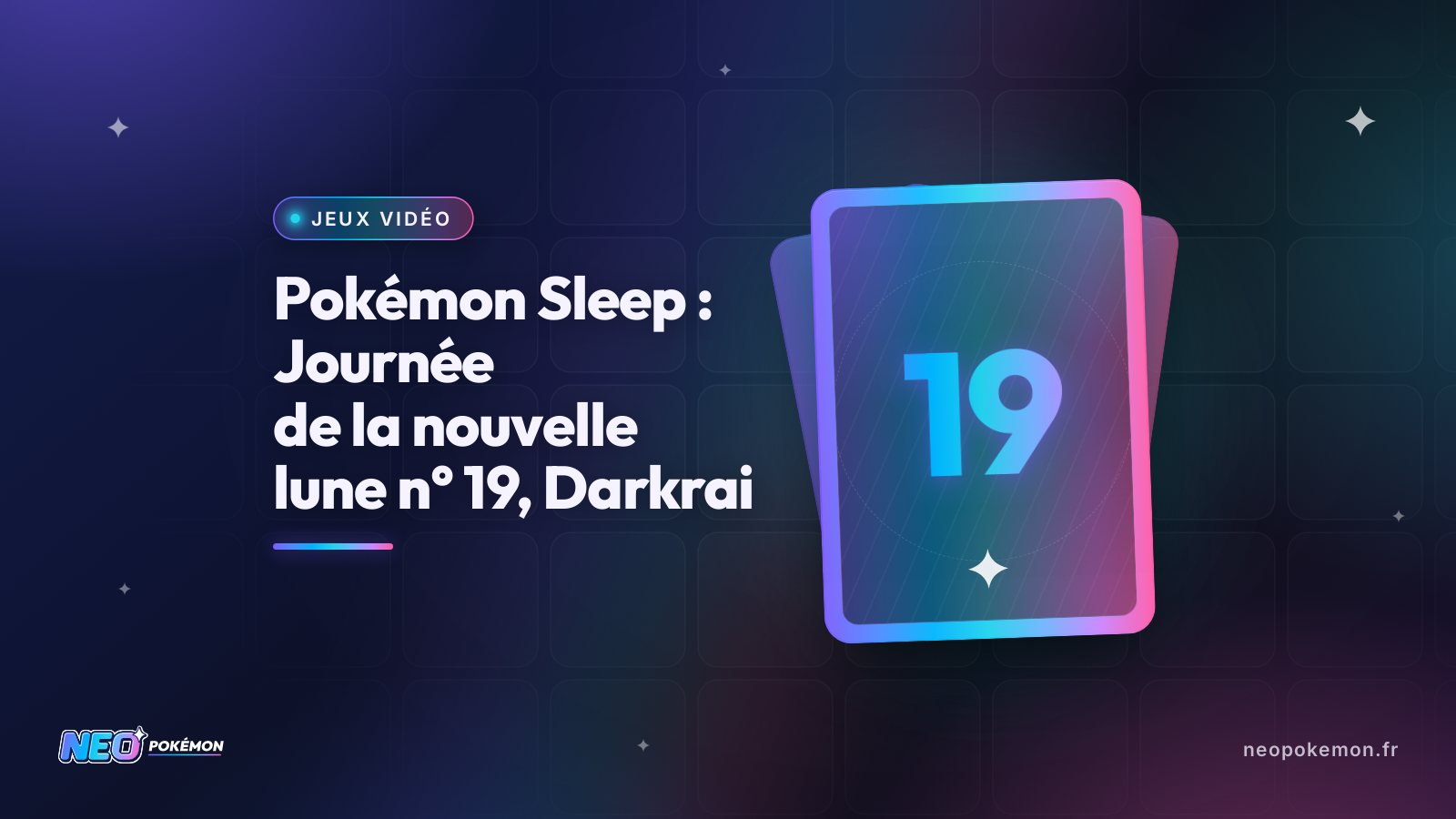Illustration : Pokémon Sleep : Journée de la nouvelle lune n° 19, Darkrai