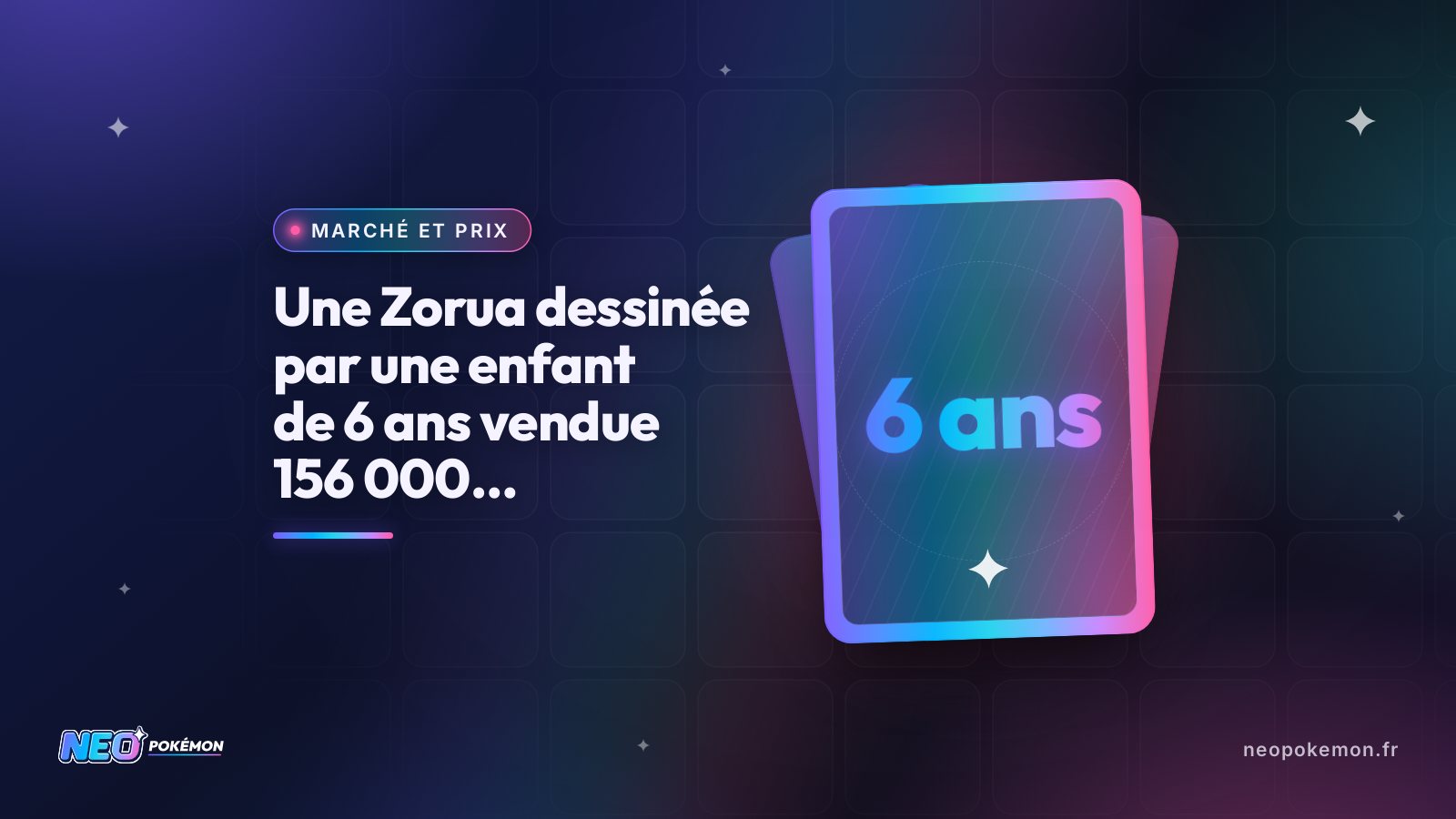 Illustration : Une Zorua dessinée par une enfant de 6 ans vendue 156 000 dollars