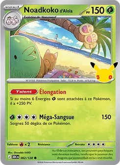 Carte Noadkoko d'Alola 002/128 – 30ᵉ Anniversaire