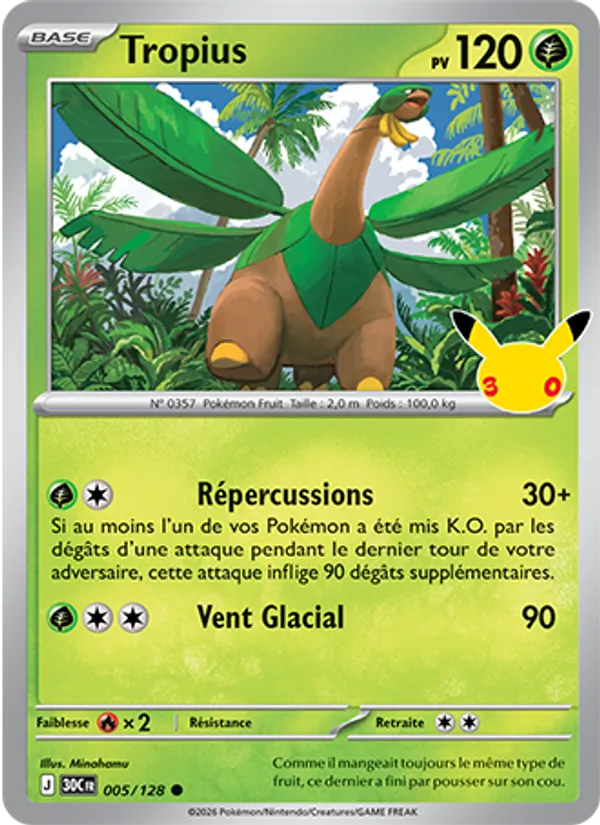 Carte Tropius 005/128 – 30e Anniversaire