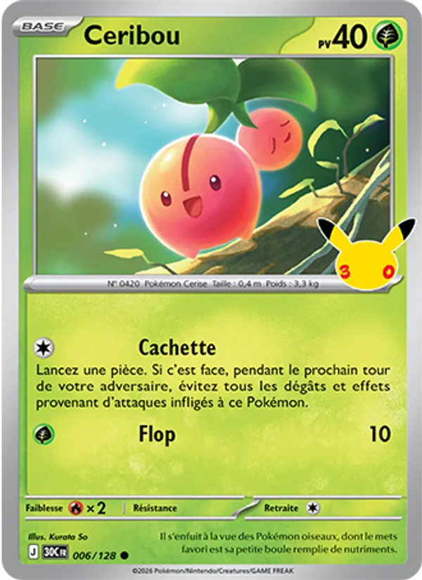 Carte Ceribou 006/128 – 30e Anniversaire