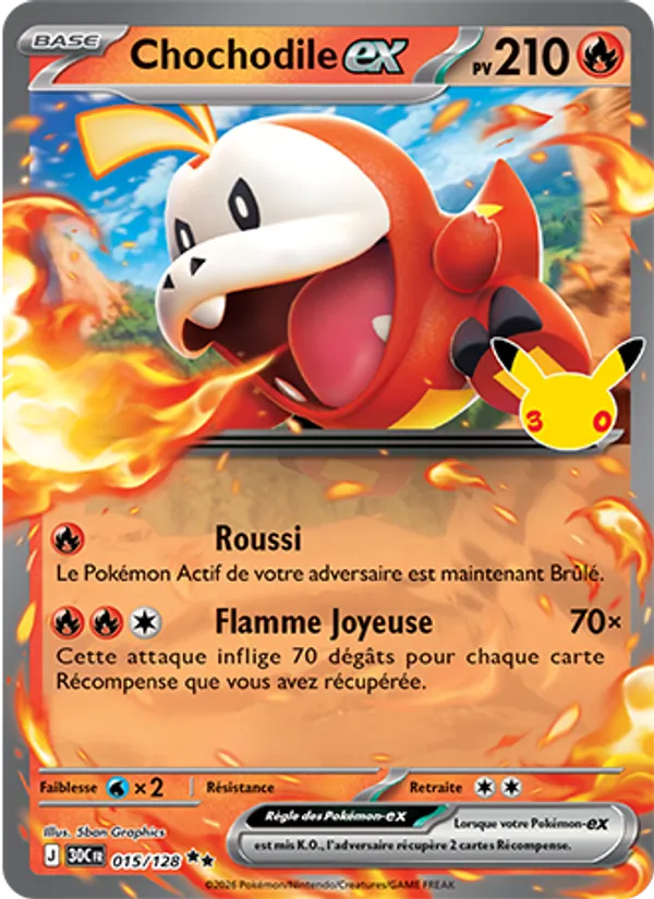 Carte Chochodile-ex 015/128 – 30e Anniversaire