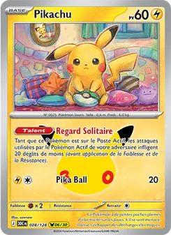 Carte Pikachu 028/128 – 30ᵉ Anniversaire