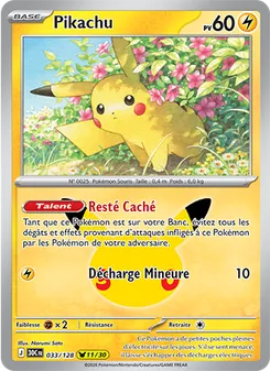 Carte Pikachu 033/128 – 30e Anniversaire