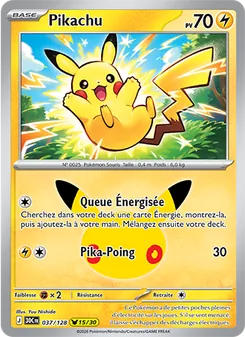 Carte Pikachu 037/128 – 30e Anniversaire