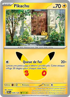 Carte Pikachu 039/128 – 30e Anniversaire
