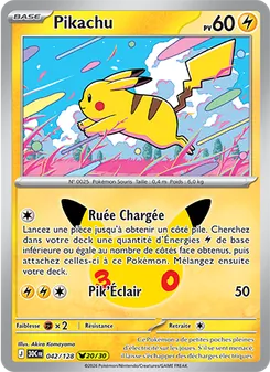 Carte Pikachu 042/128 – 30e Anniversaire