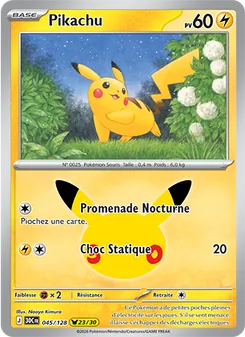 Carte Pikachu 045/128 – 30e Anniversaire