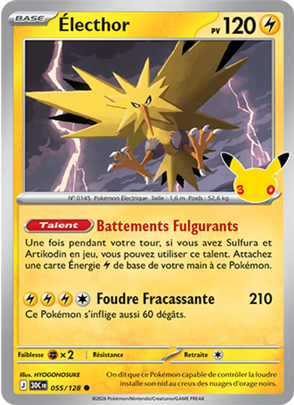 Carte Électhor 055/128 – 30e Anniversaire