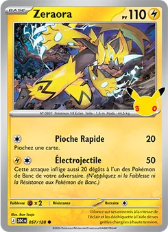 Carte Zeraora 057/128 – 30e Anniversaire