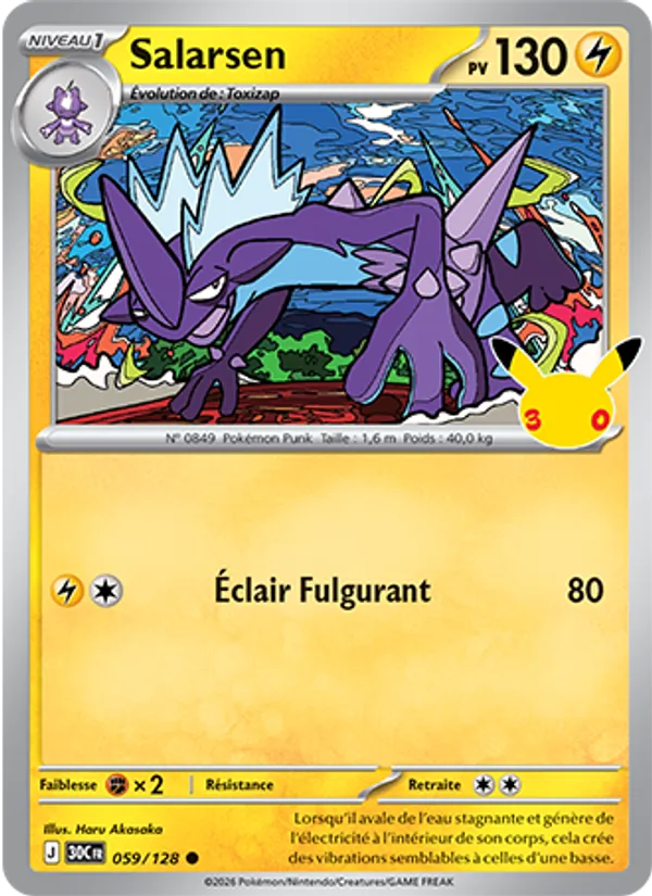 Carte Salarsen 059/128 – 30e Anniversaire