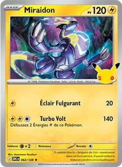 Carte Miraidon 062/128 – 30e Anniversaire