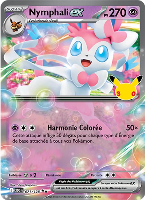 Carte Nymphali-ex 071/128 – 30e Anniversaire