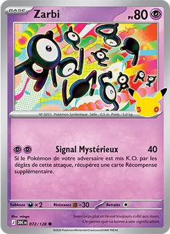 Carte Zarbi 072/128 – 30ᵉ Anniversaire