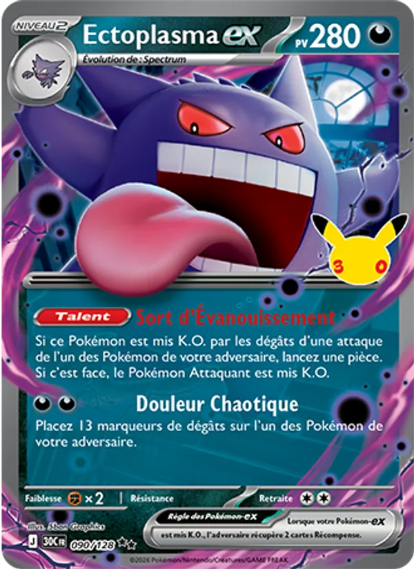 Carte Ectoplasma-ex 090/128 – 30e Anniversaire