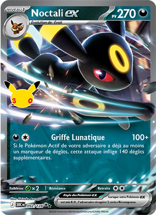 Carte Noctali-ex 092/128 – 30e Anniversaire