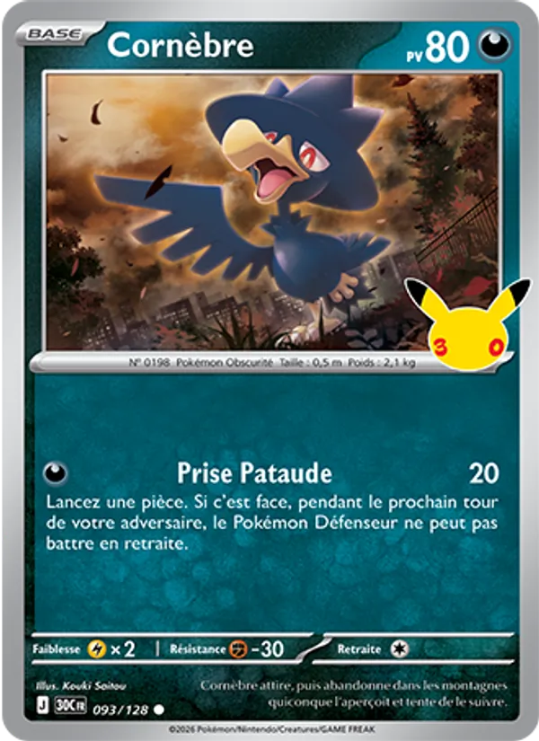 Carte Cornèbre 093/128 – 30e Anniversaire