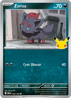 Carte Zorua 095/128 – 30e Anniversaire