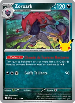 Carte Zoroark 096/128 – 30e Anniversaire