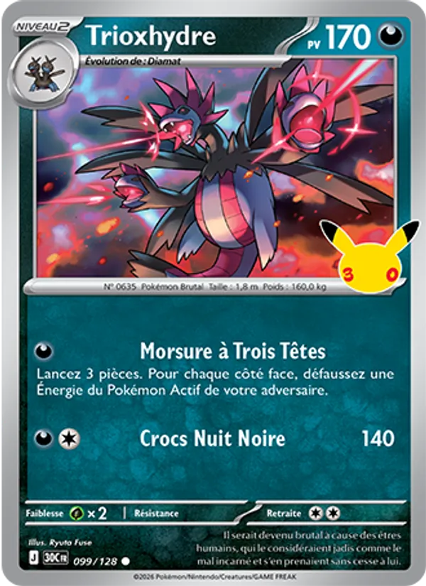 Carte Trioxhydre 099/128 – 30e Anniversaire