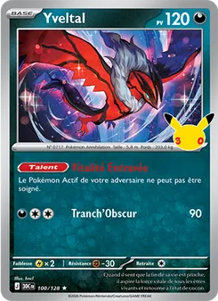 Carte Yveltal 100/128 – 30ᵉ Anniversaire