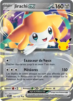 Carte Jirachi-ex 102/128 – 30ᵉ Anniversaire