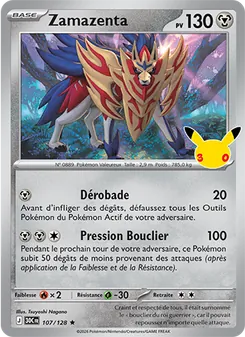 Carte Zamazenta 107/128 – 30ᵉ Anniversaire