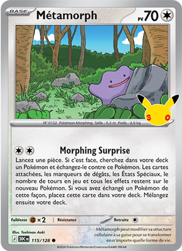 Carte Métamorph 115/128 – 30e Anniversaire