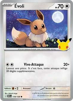 Carte Évoli 118/128 – 30ᵉ Anniversaire