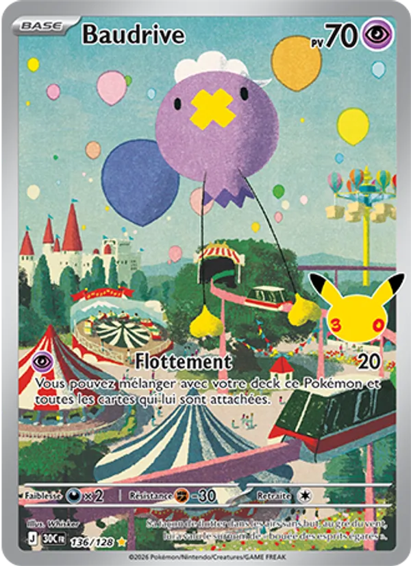 Carte Baudrive 136/128 – 30e Anniversaire