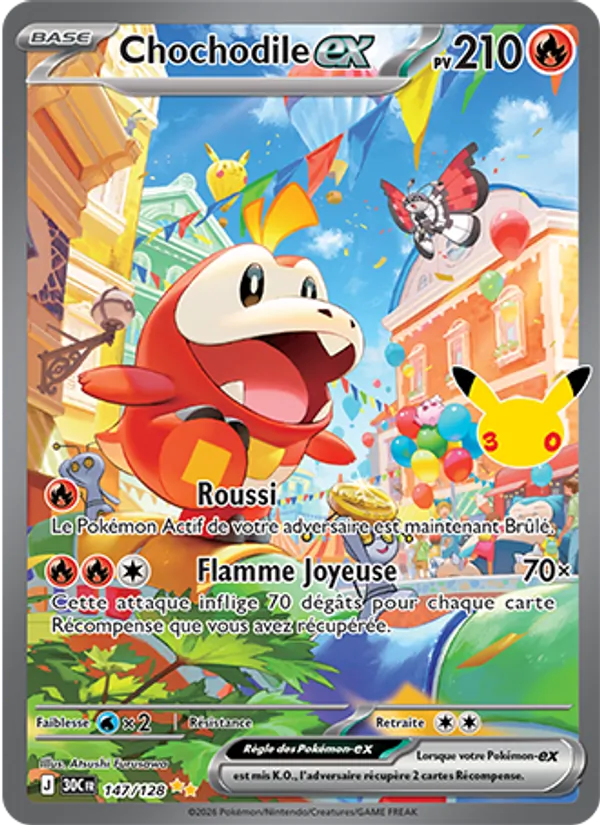 Carte Chochodile-ex 147/128 – 30e Anniversaire