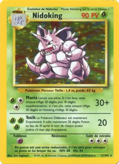 Carte Nidoking 11/102 – Set de Base