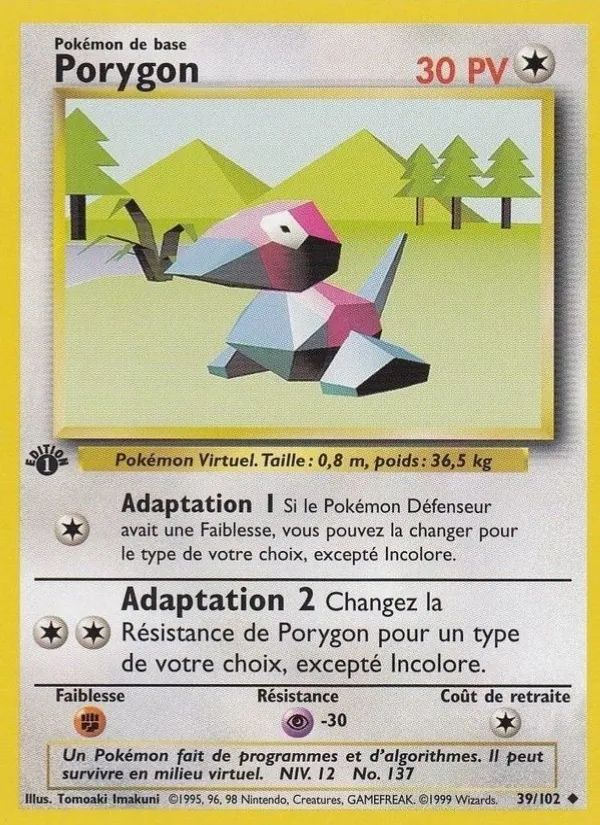 Carte Porygon 39/102 – Set de Base