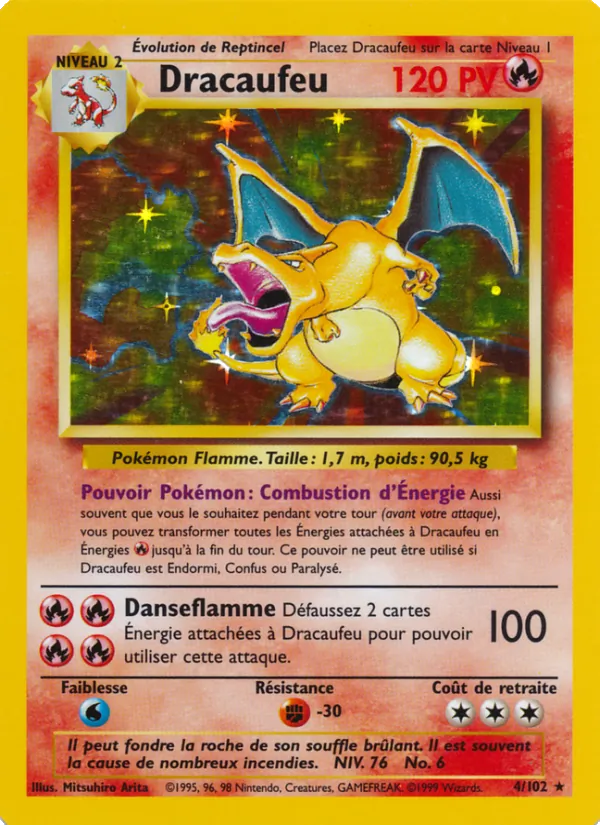 Carte Dracaufeu 4/102 – Set de Base