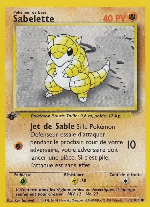 Carte Sabelette 62/102 – Set de Base