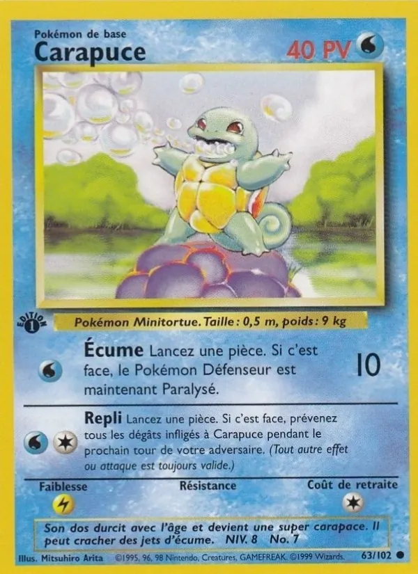 Carte Carapuce 63/102 – Set de Base
