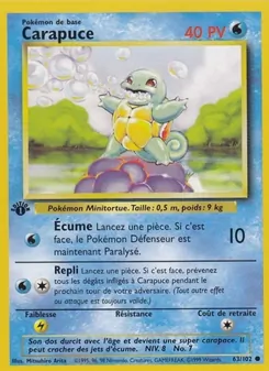 Carte Carapuce 63/102 – Set de Base